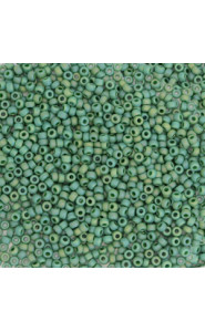 Miyuki rocailles Perlen 15/0 - Opaque glazed frosted turtle green 15-4699